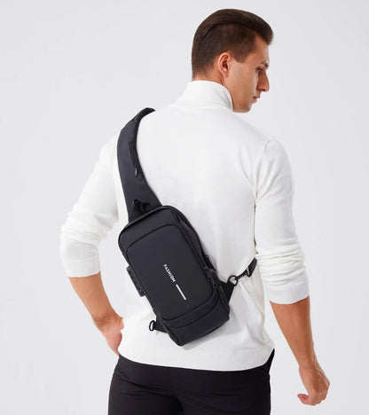 Morral anti-robos impermeable con clave y USB