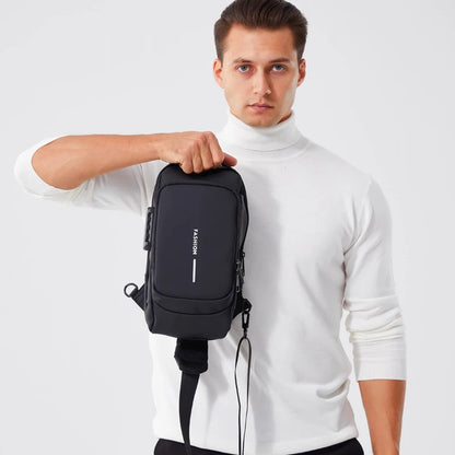 Morral anti-robos impermeable con clave y USB